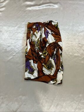 Aquilano.Rimondi 100% Silk Sheer Abstract Print Skirt - Made in Italy - Sz IT 40